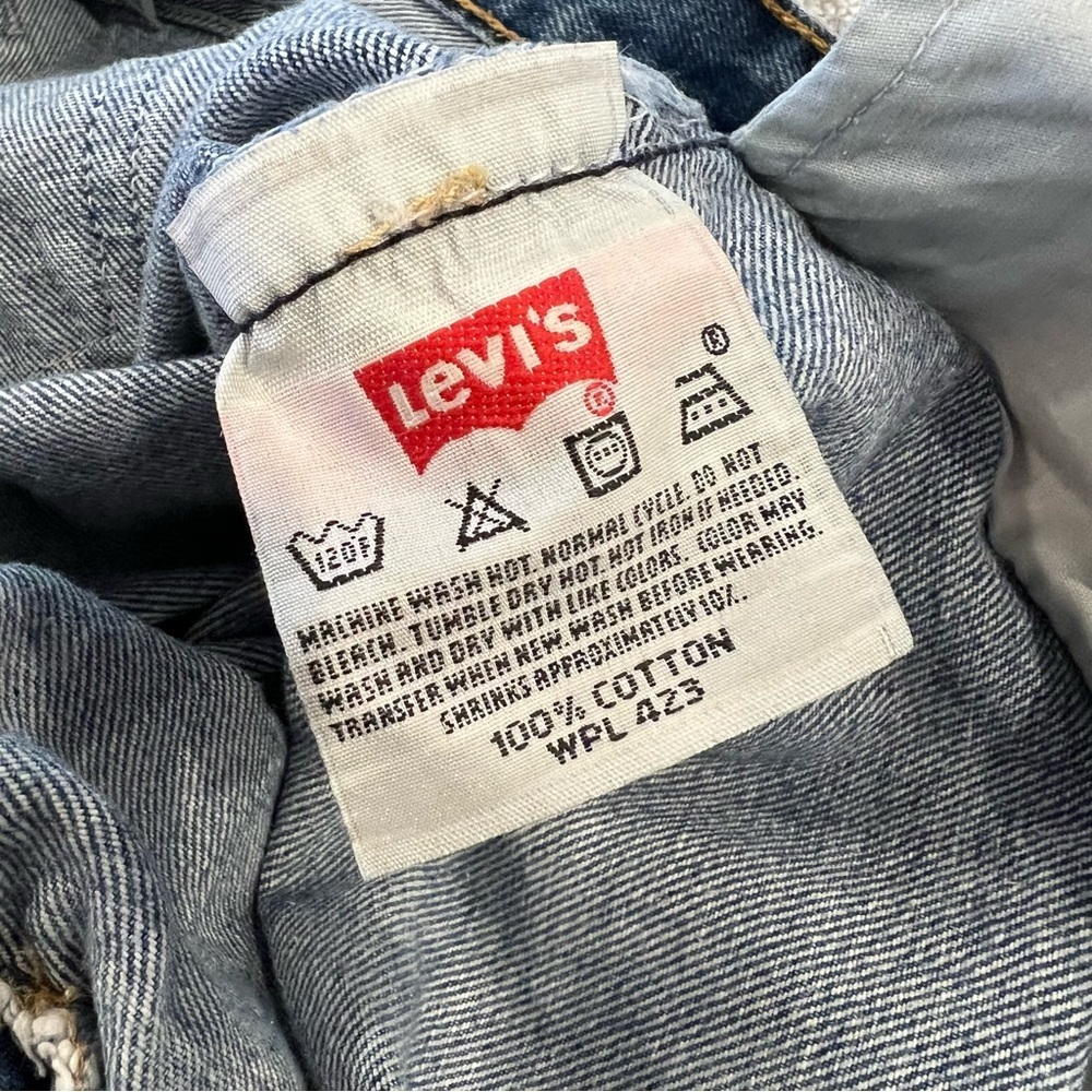 Levi Levi’s Men 32x34 Blue Denim Jeans 501 XX  VTG Vintage Cotton  Button Pants, - Picture 12 of 16